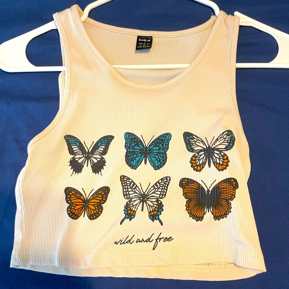 tan crop top